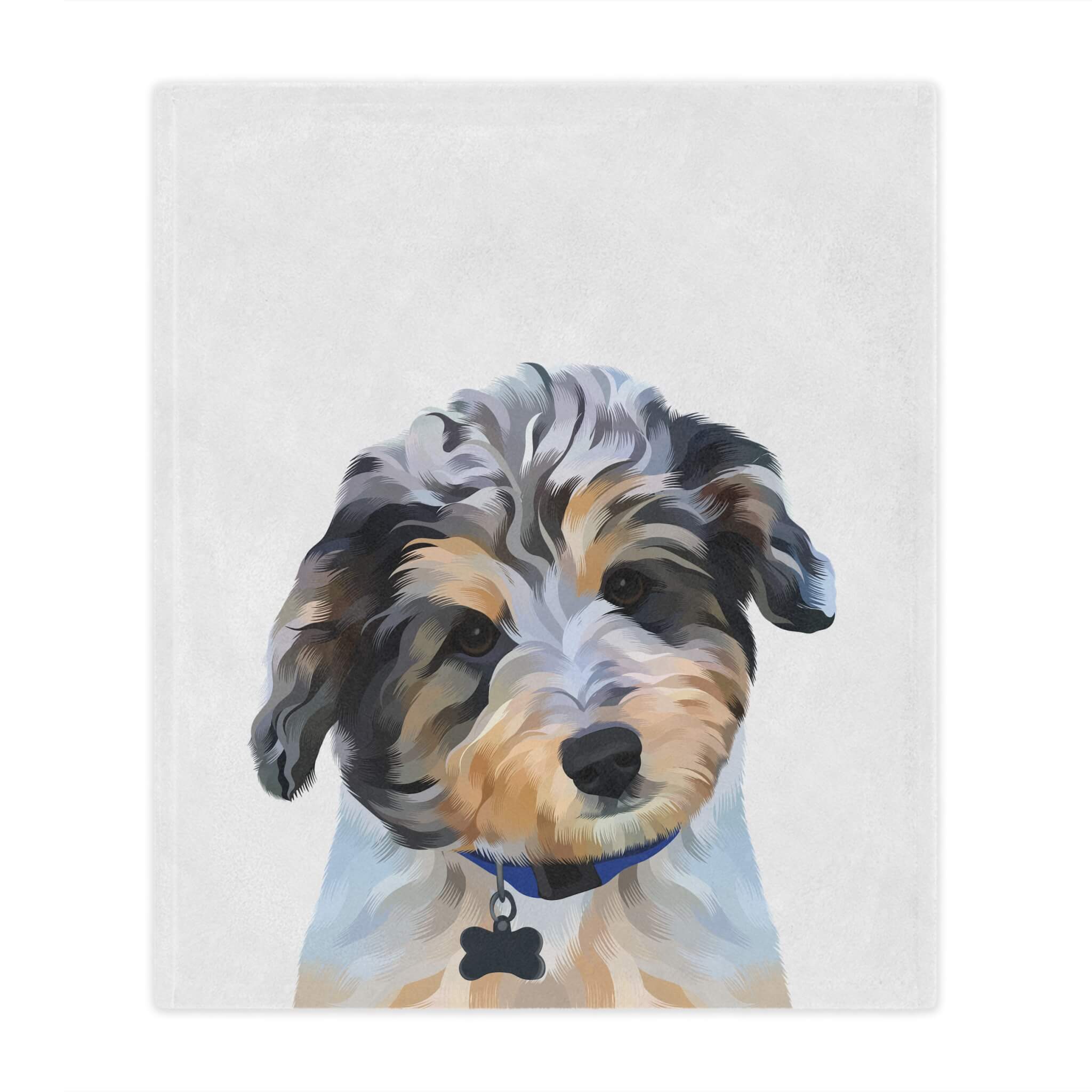 Custom Pet Portrait Blanket