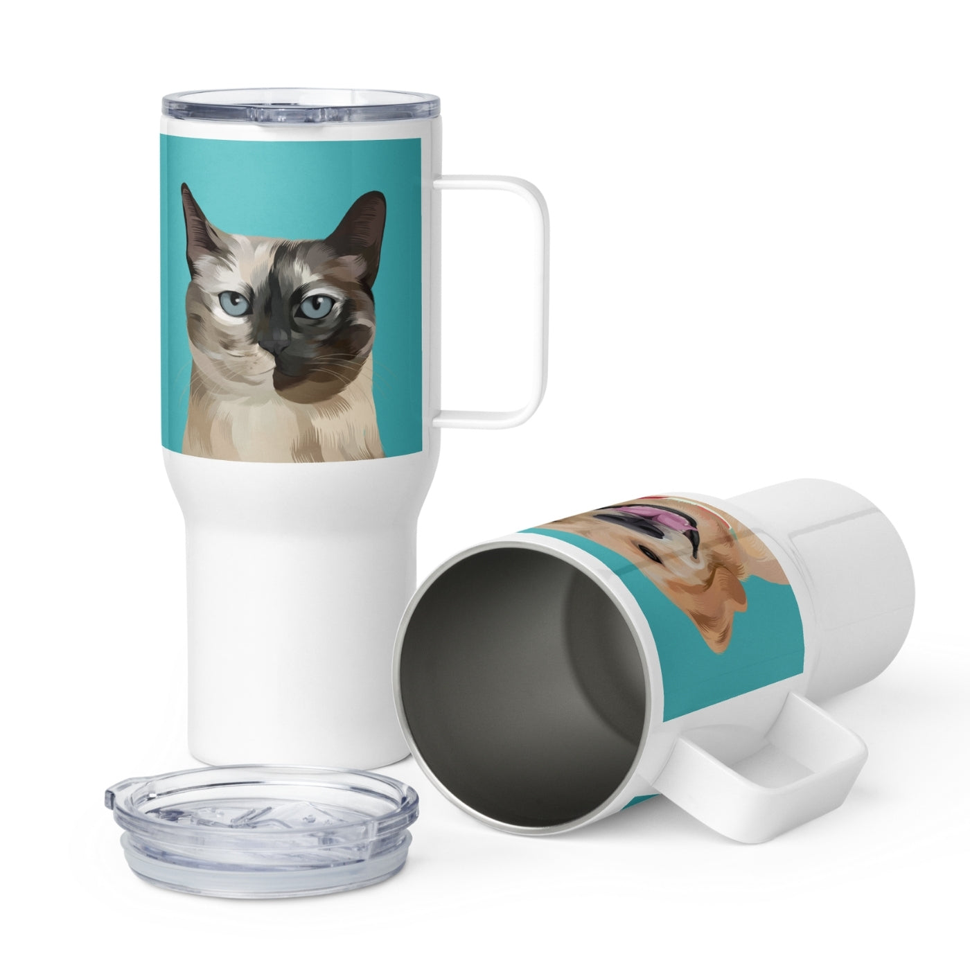 Custom Pet Portrait Travel Mug