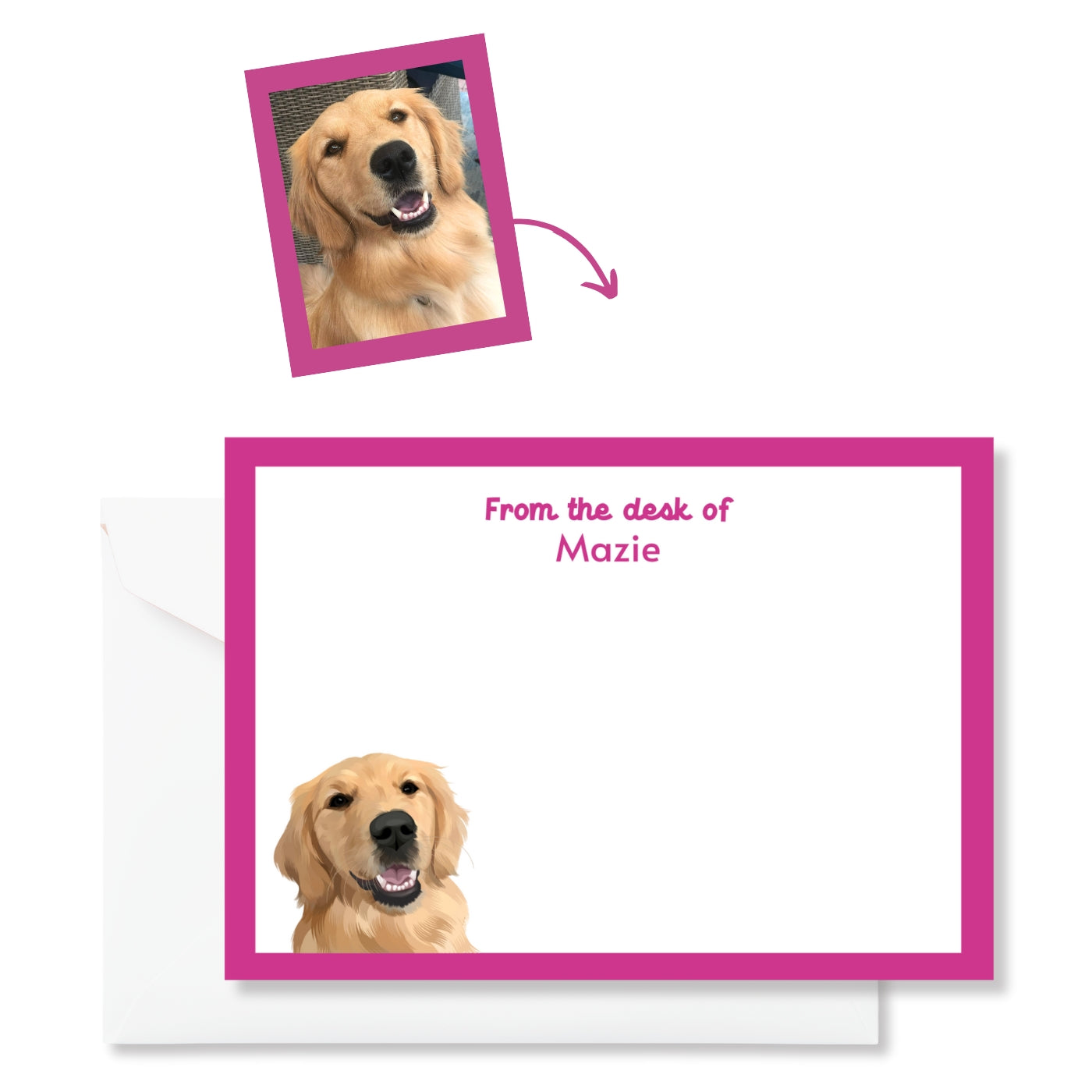Custom Pet Portrait Stationary - NEW!