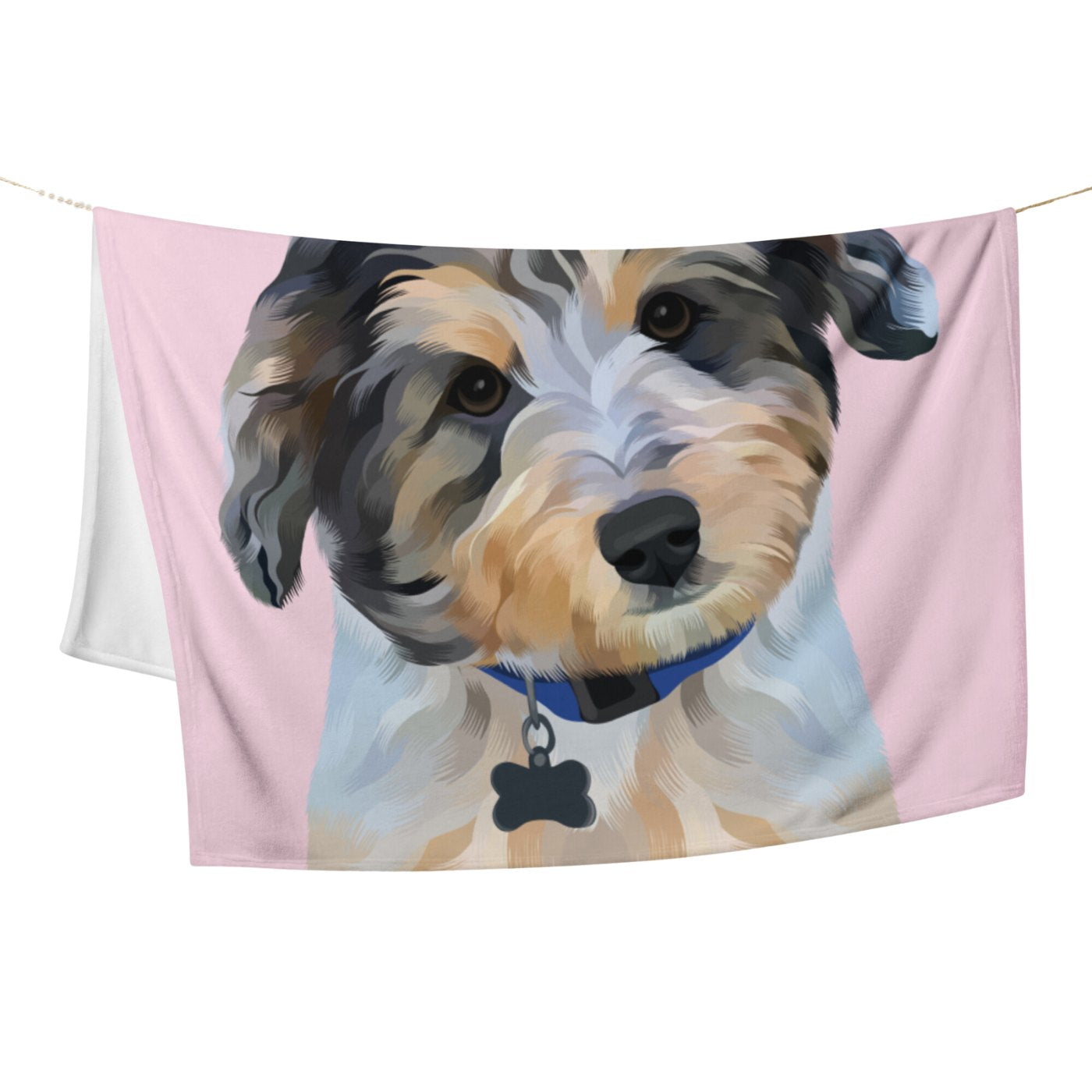 Custom Pet Portrait Blanket NEW