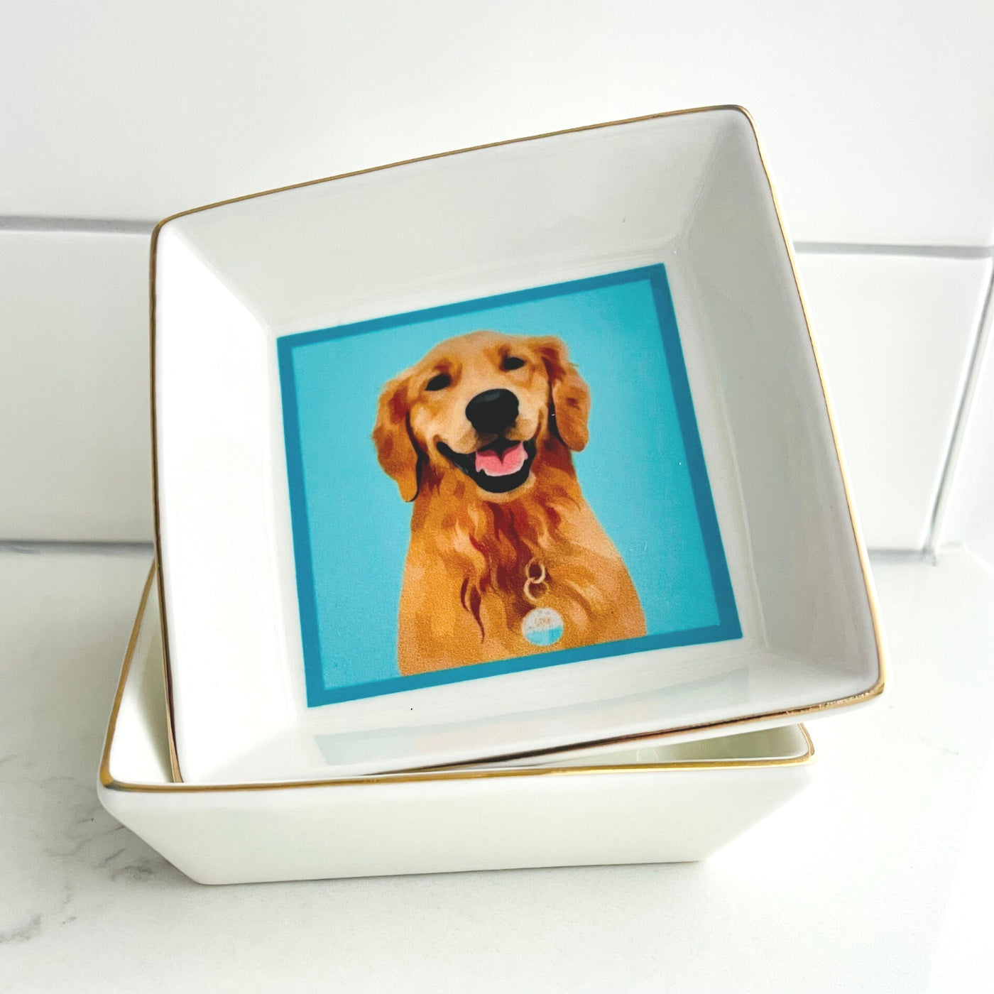 Custom Pet Portrait Trinket Tray - NEW!