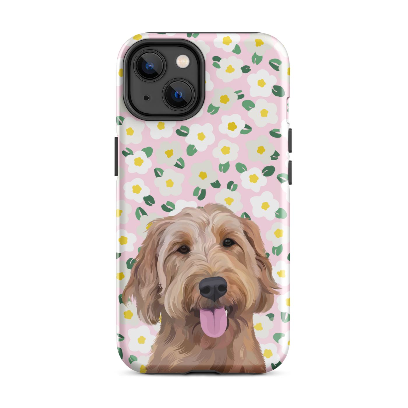 Custom Pet Portrait iPhone Case - Flowers