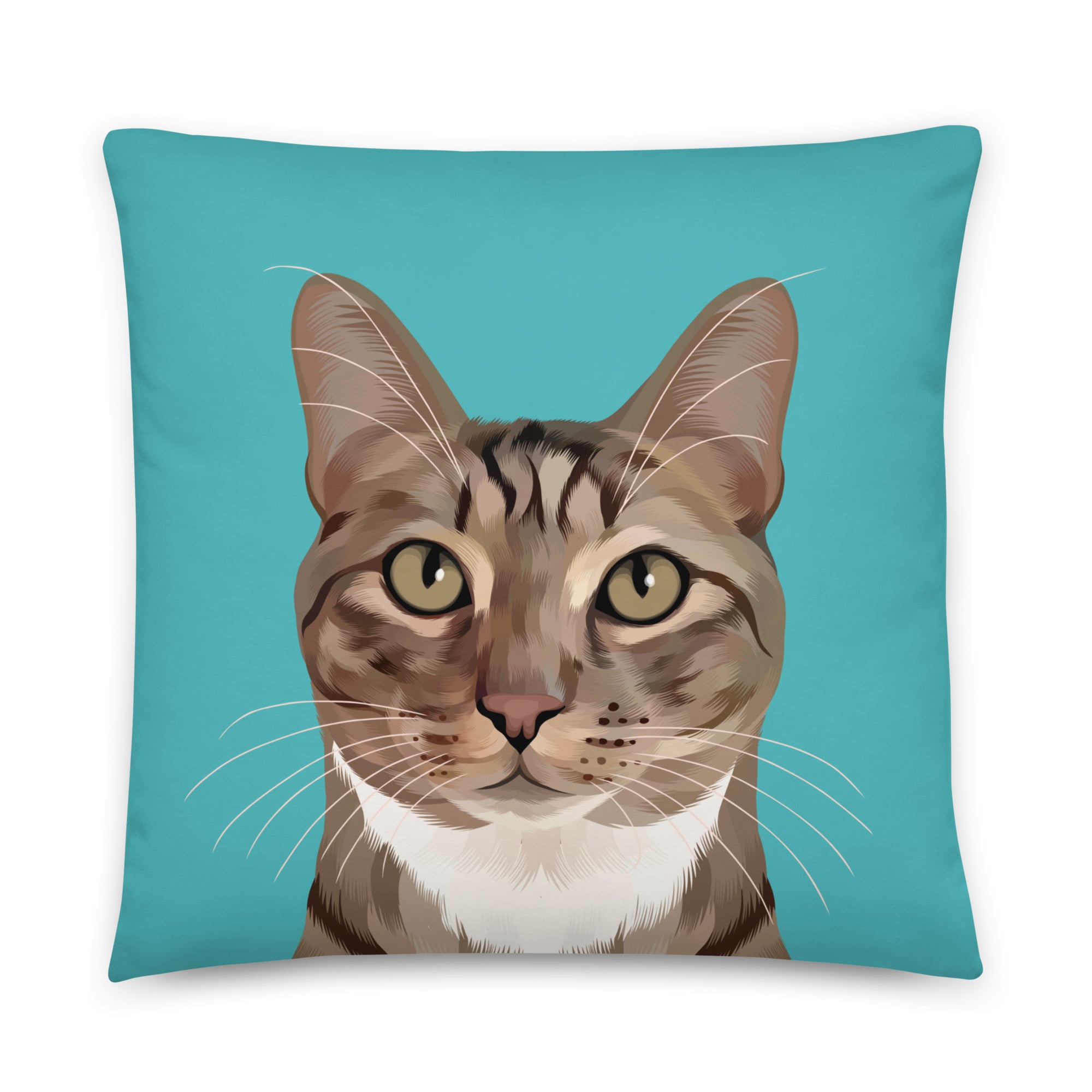 Custom Pet Portrait Pillow - Two Sizes