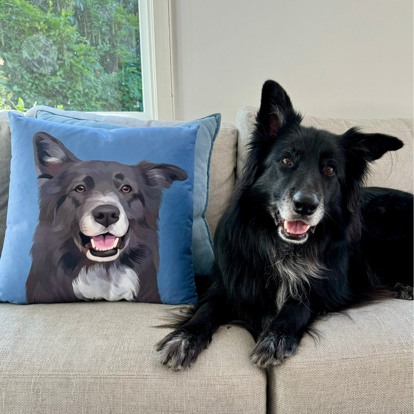 Custom Pet Portrait Pillow - Faux Suede - NEW!