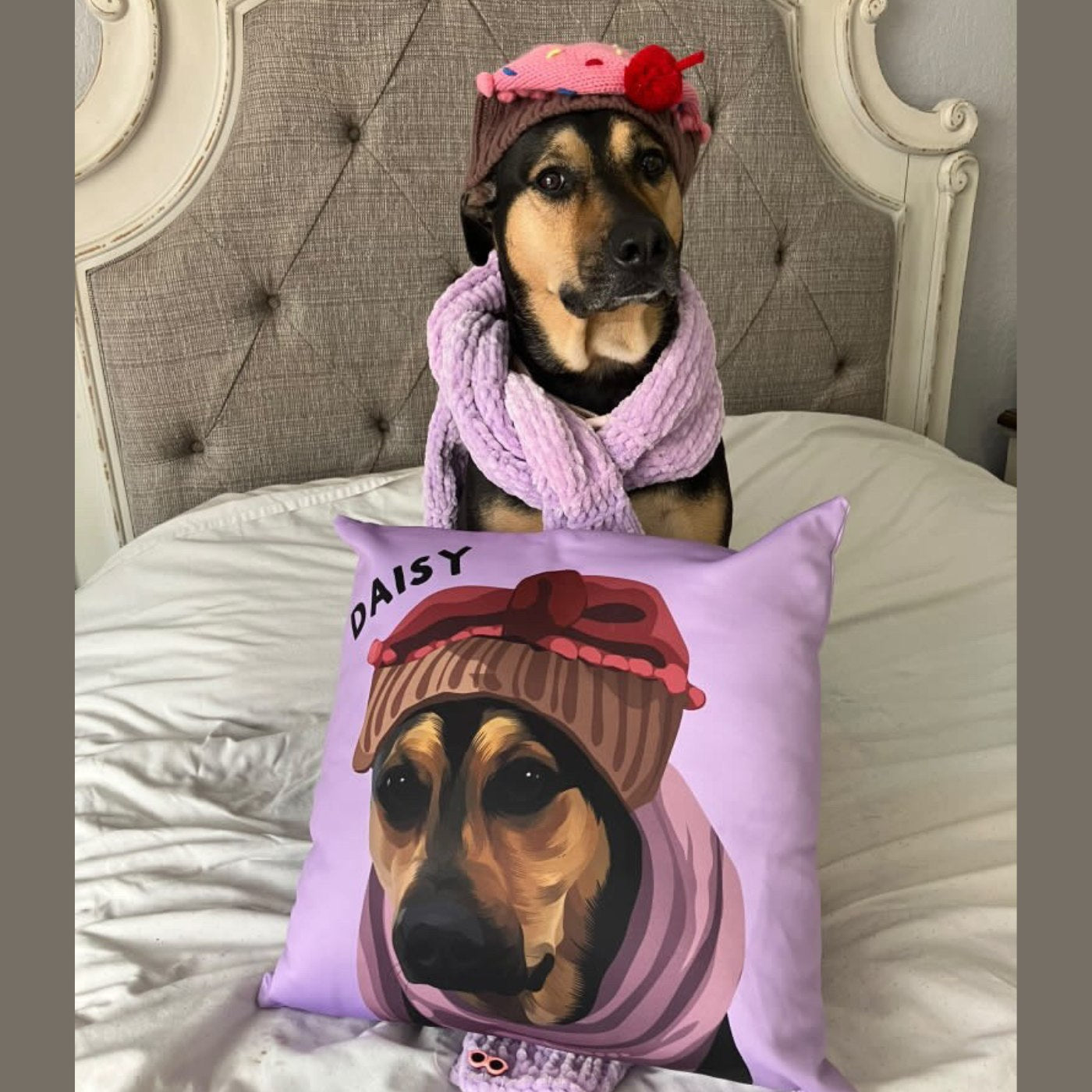 Custom Pet Portrait Pillow - Two Sizes