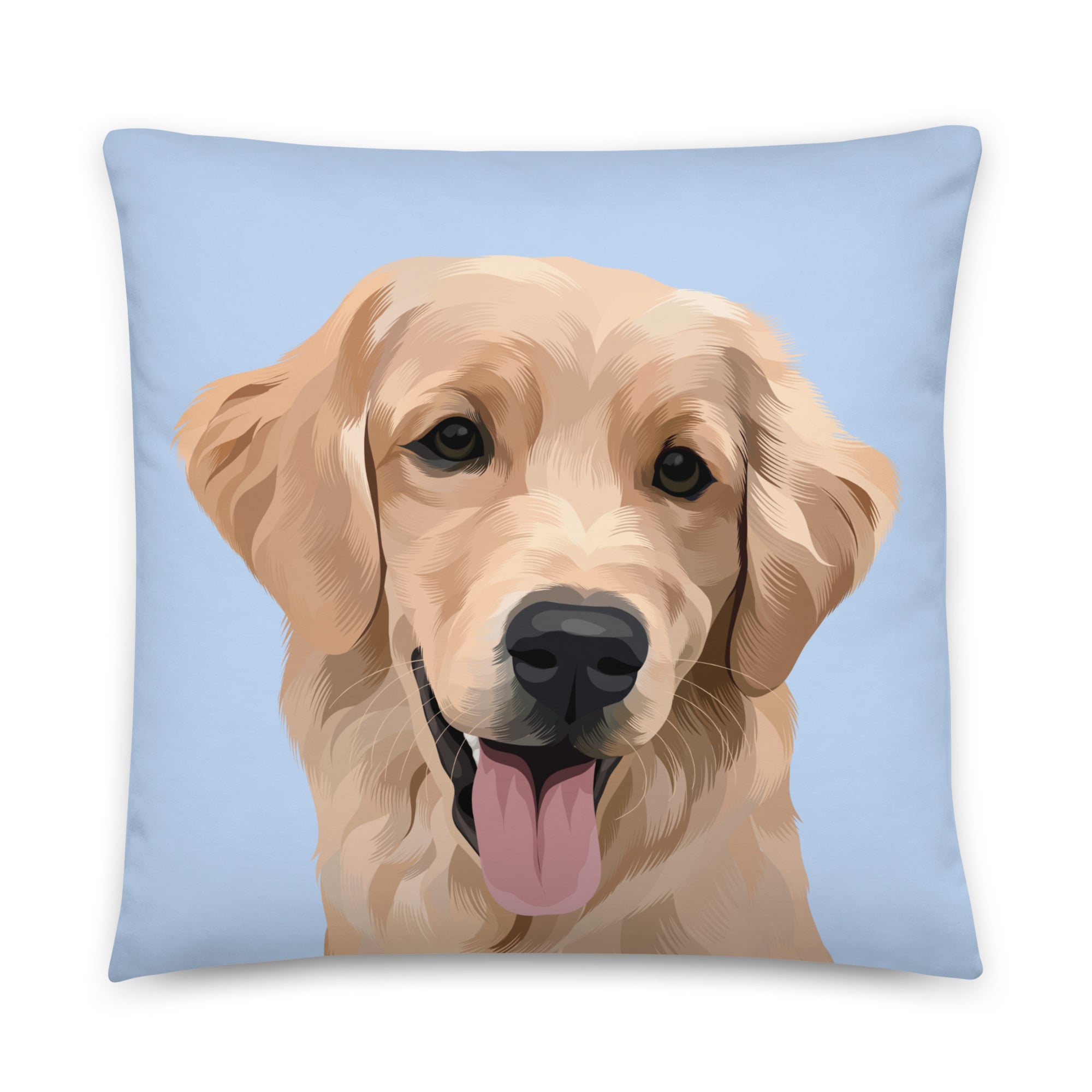 Custom Pet Portrait Pillow - Faux Suede - NEW!