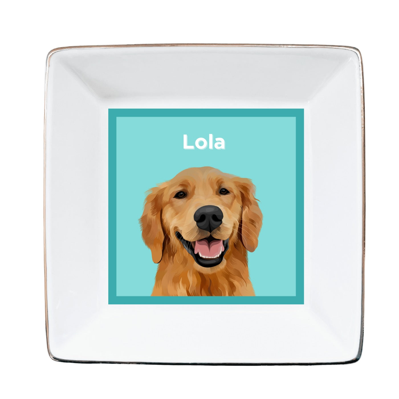 Custom Pet Portrait Trinket Tray - NEW!