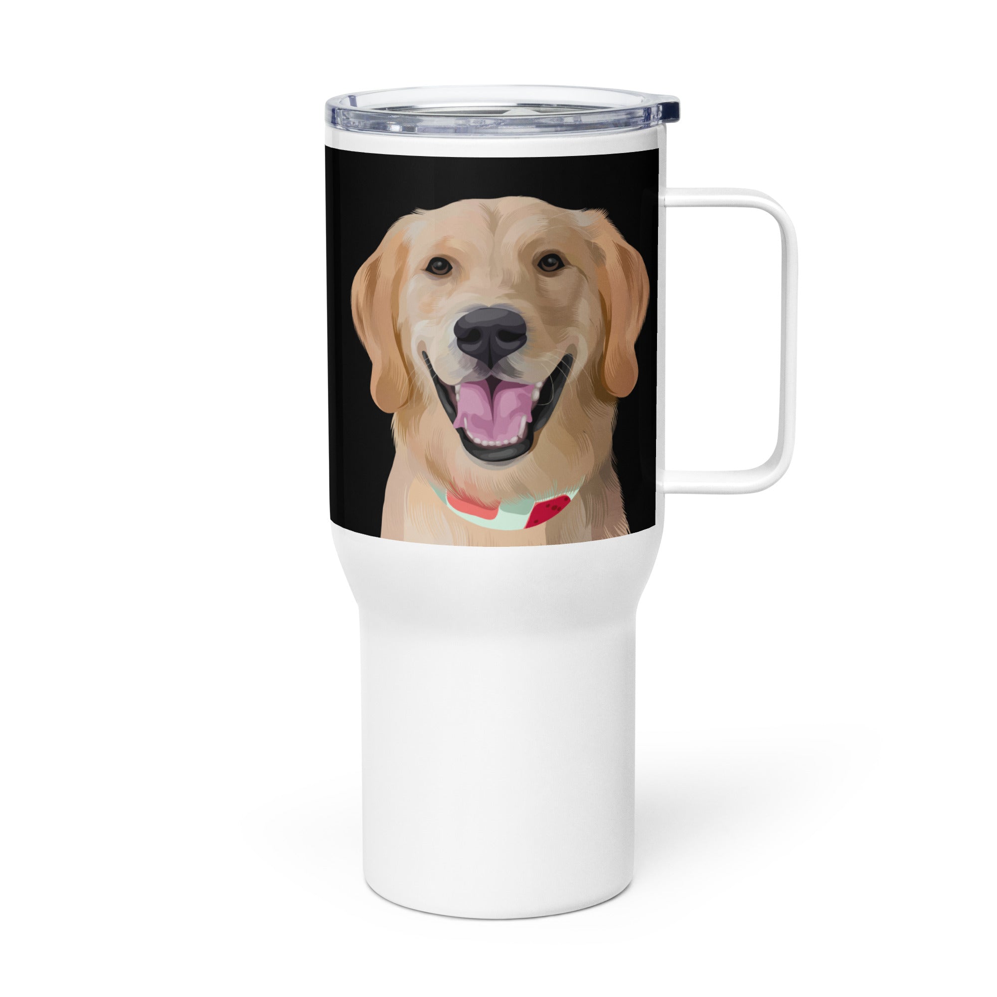 Custom Pet Portrait Travel Mug