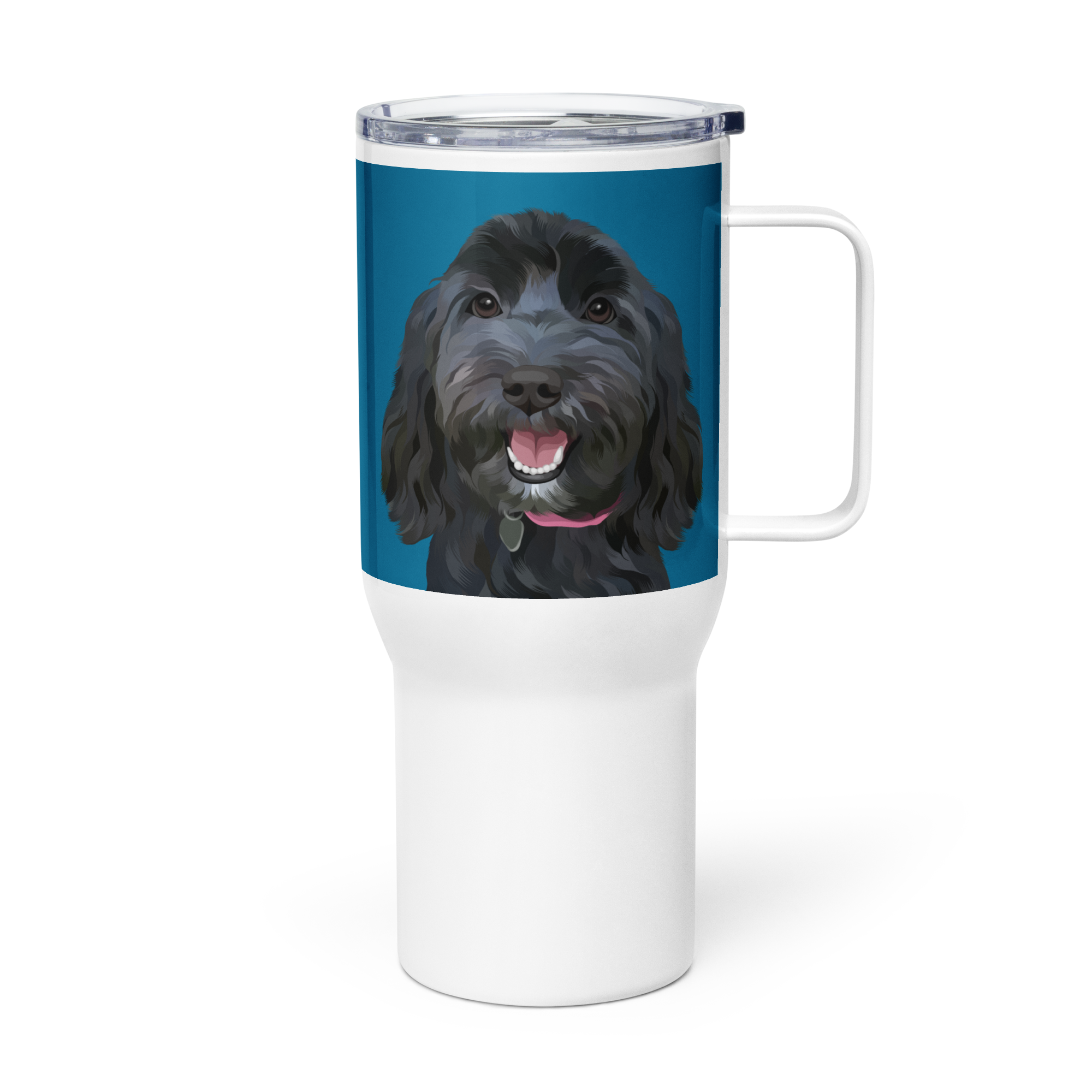 Custom Pet Portrait Travel Mug