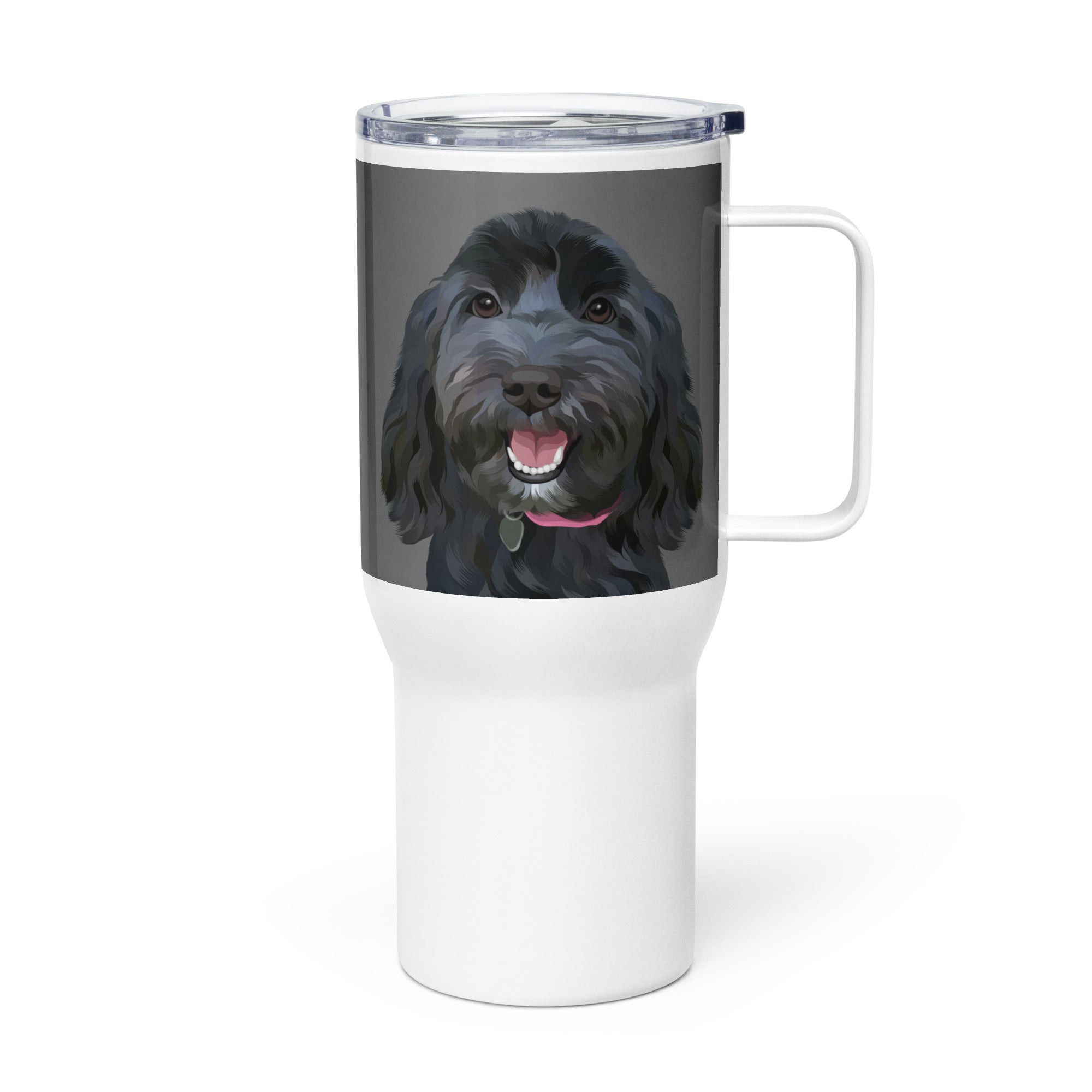 Custom Pet Portrait Travel Mug