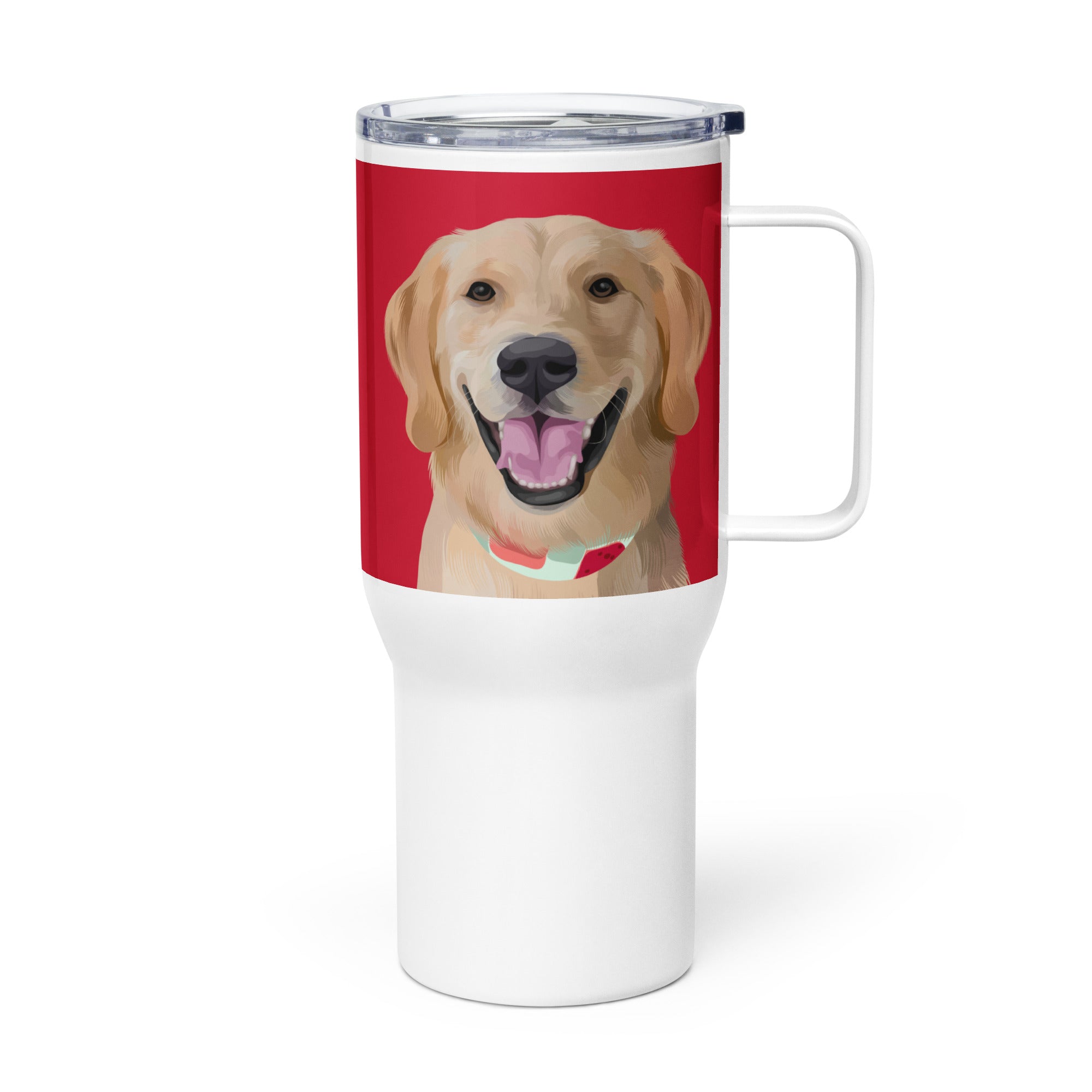 Custom Pet Portrait Travel Mug