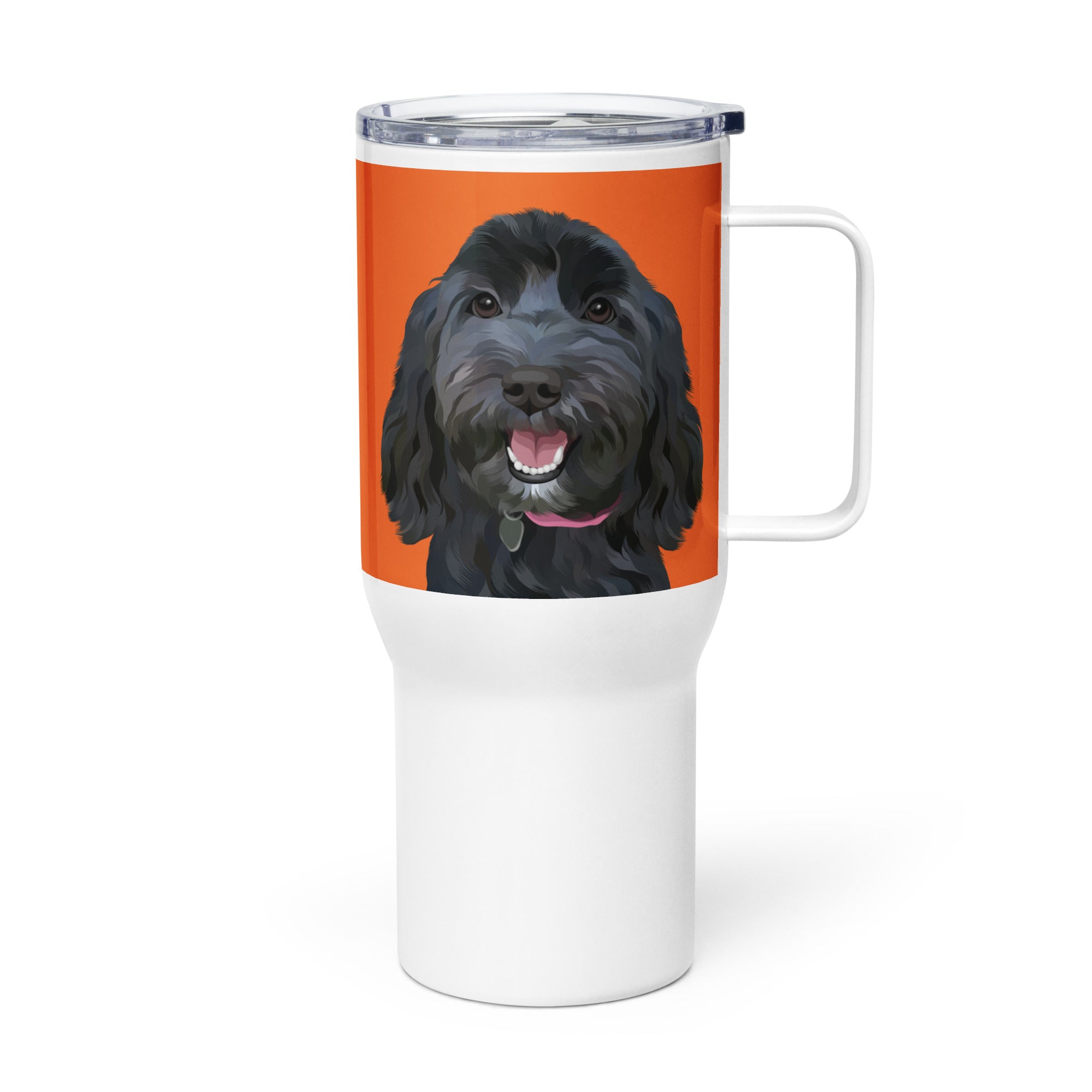 Custom Pet Portrait Travel Mug