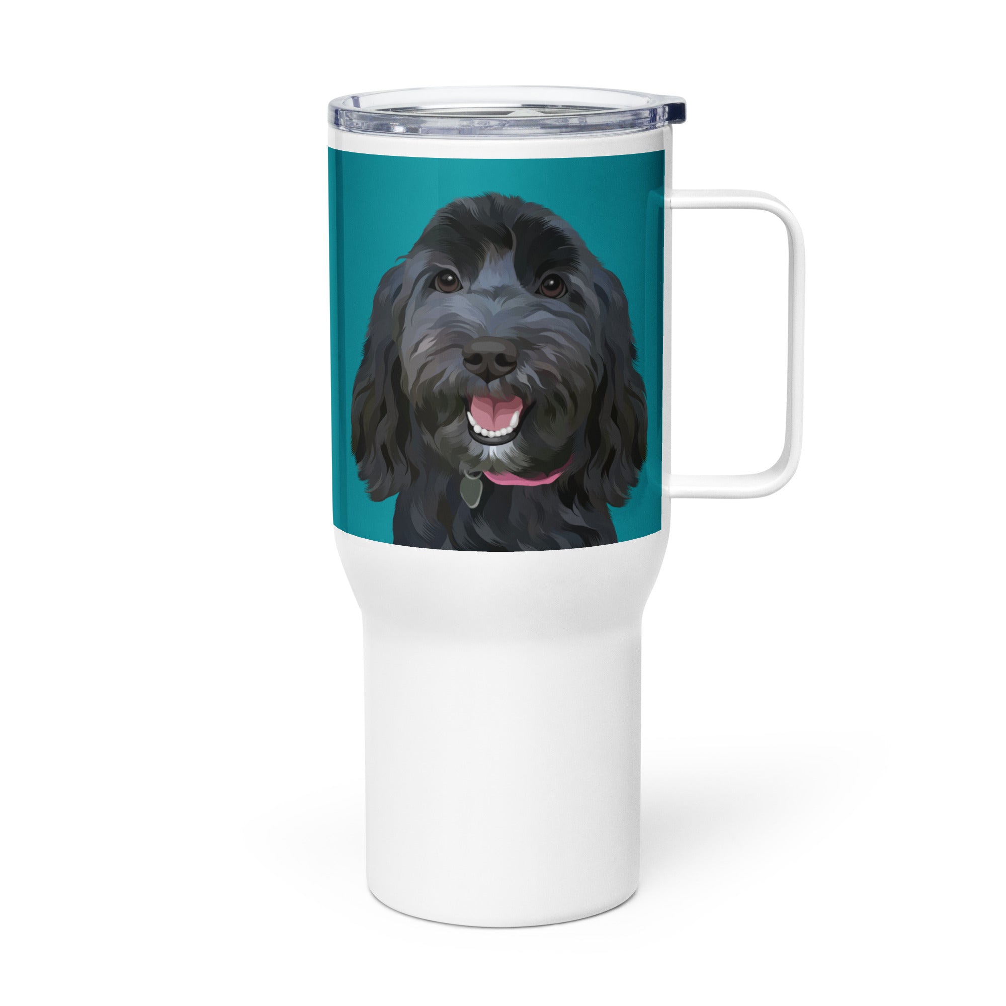 Custom Pet Portrait Travel Mug