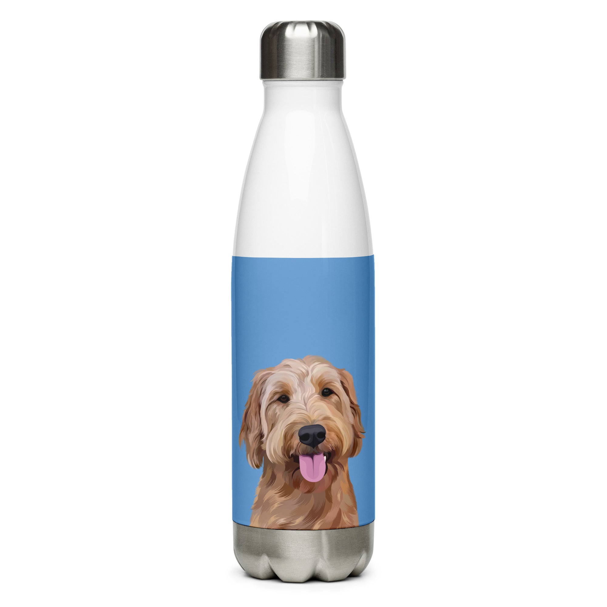 Custom Pet Portrait Water Bottle