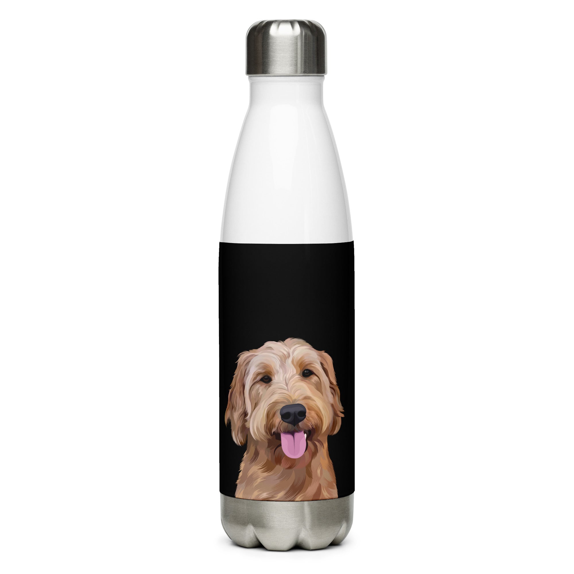 Custom Pet Portrait Water Bottle