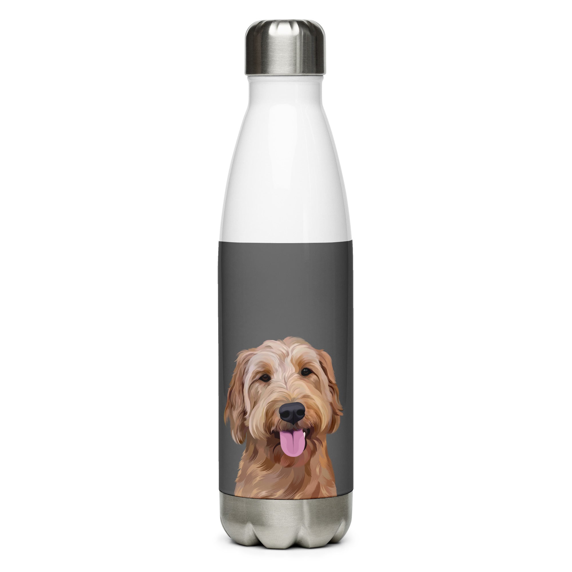 Custom Pet Portrait Water Bottle