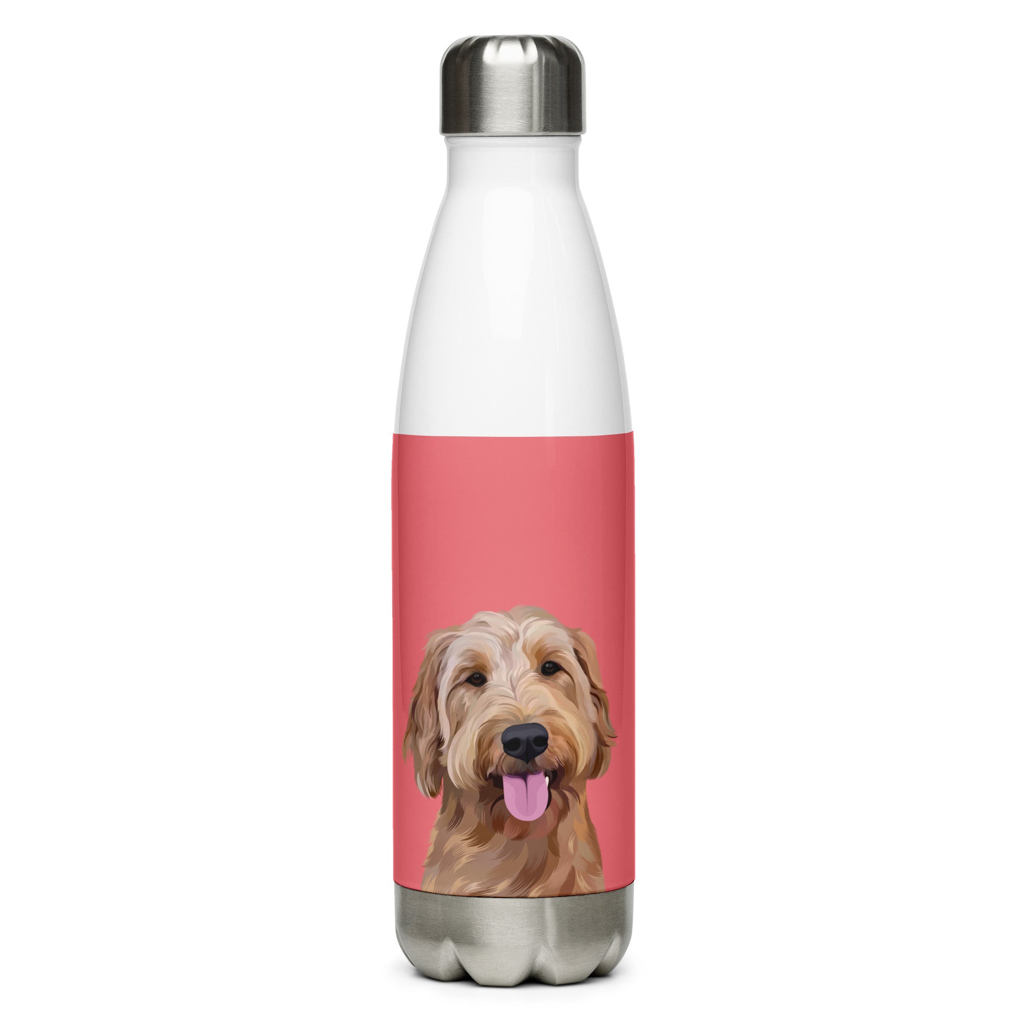 Custom Pet Portrait Water Bottle