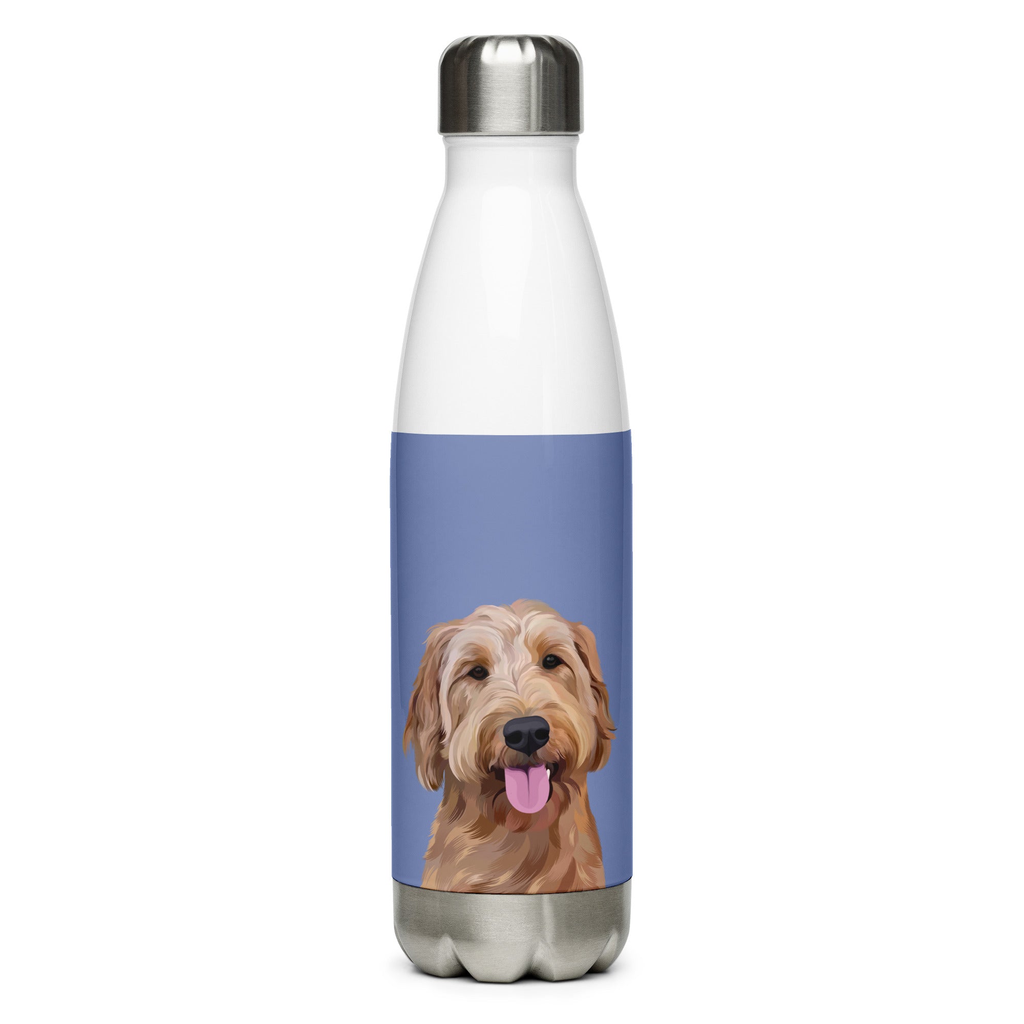 Custom Pet Portrait Water Bottle