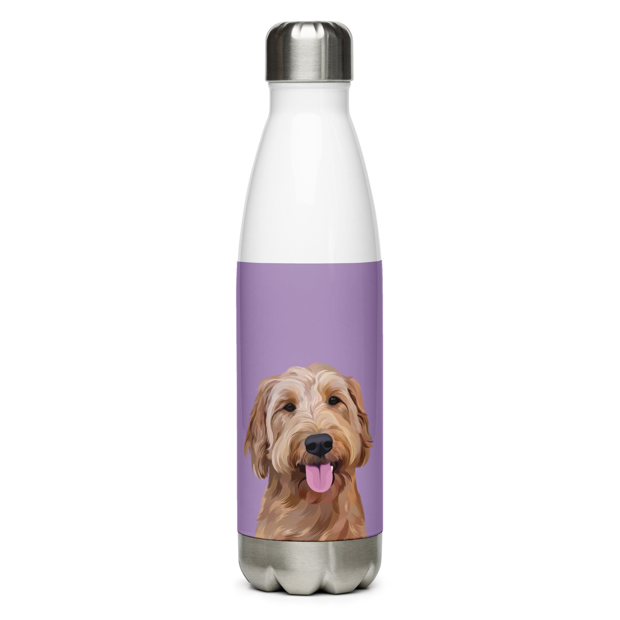 Custom Pet Portrait Water Bottle