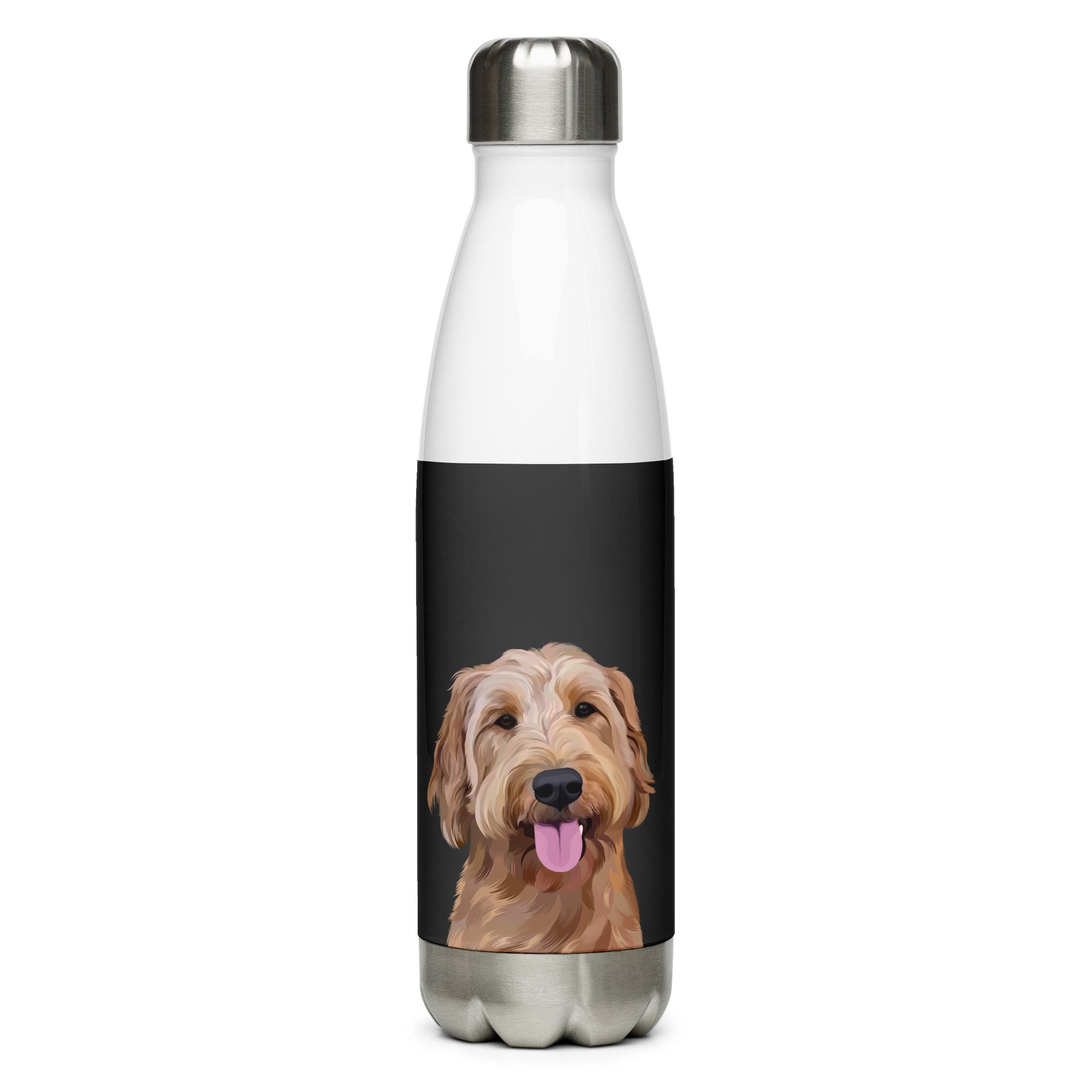 Custom Pet Portrait Water Bottle