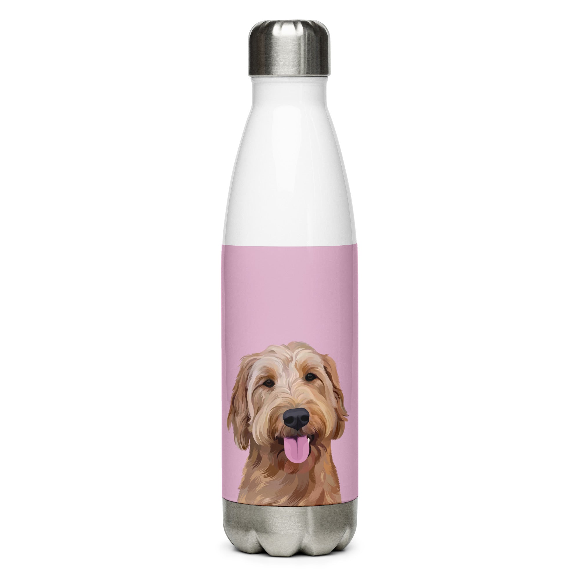 Custom Pet Portrait Water Bottle