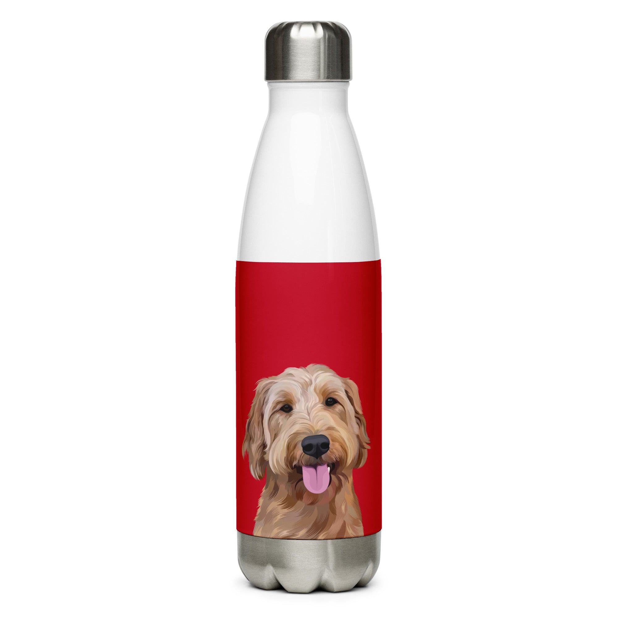 Custom Pet Portrait Water Bottle