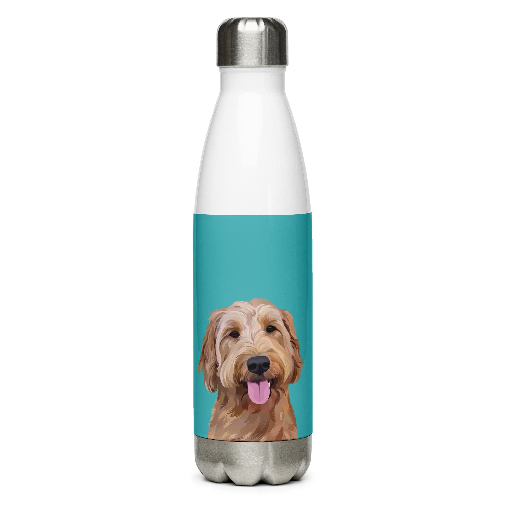 Custom Pet Portrait Water Bottle