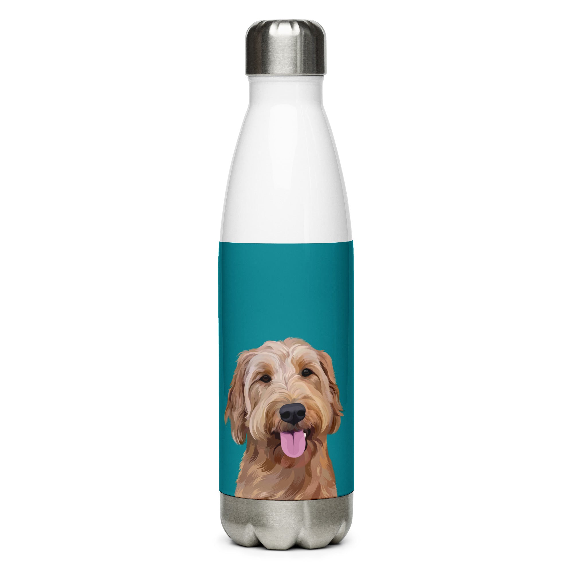 Custom Pet Portrait Water Bottle