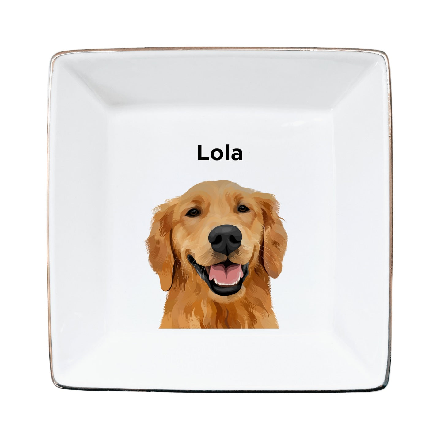 Custom Pet Portrait Trinket Tray - NEW!