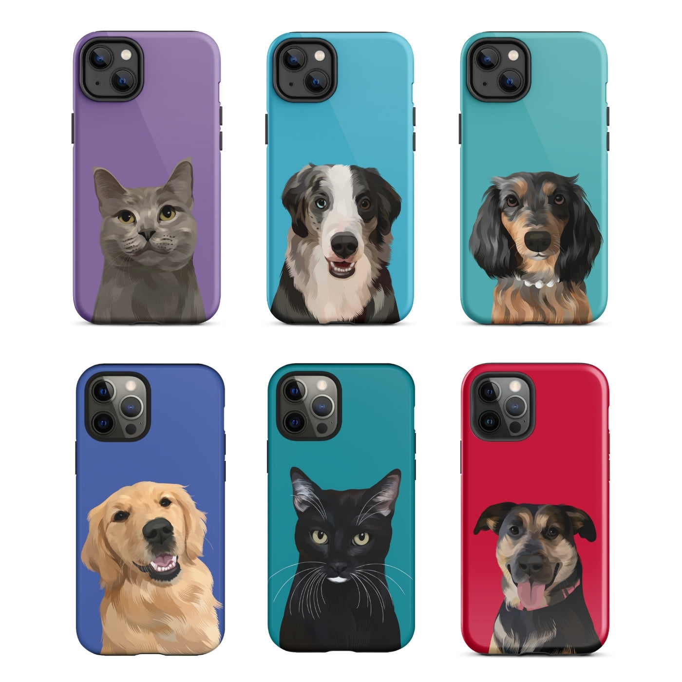 Custom Pet Portrait iPhone Case