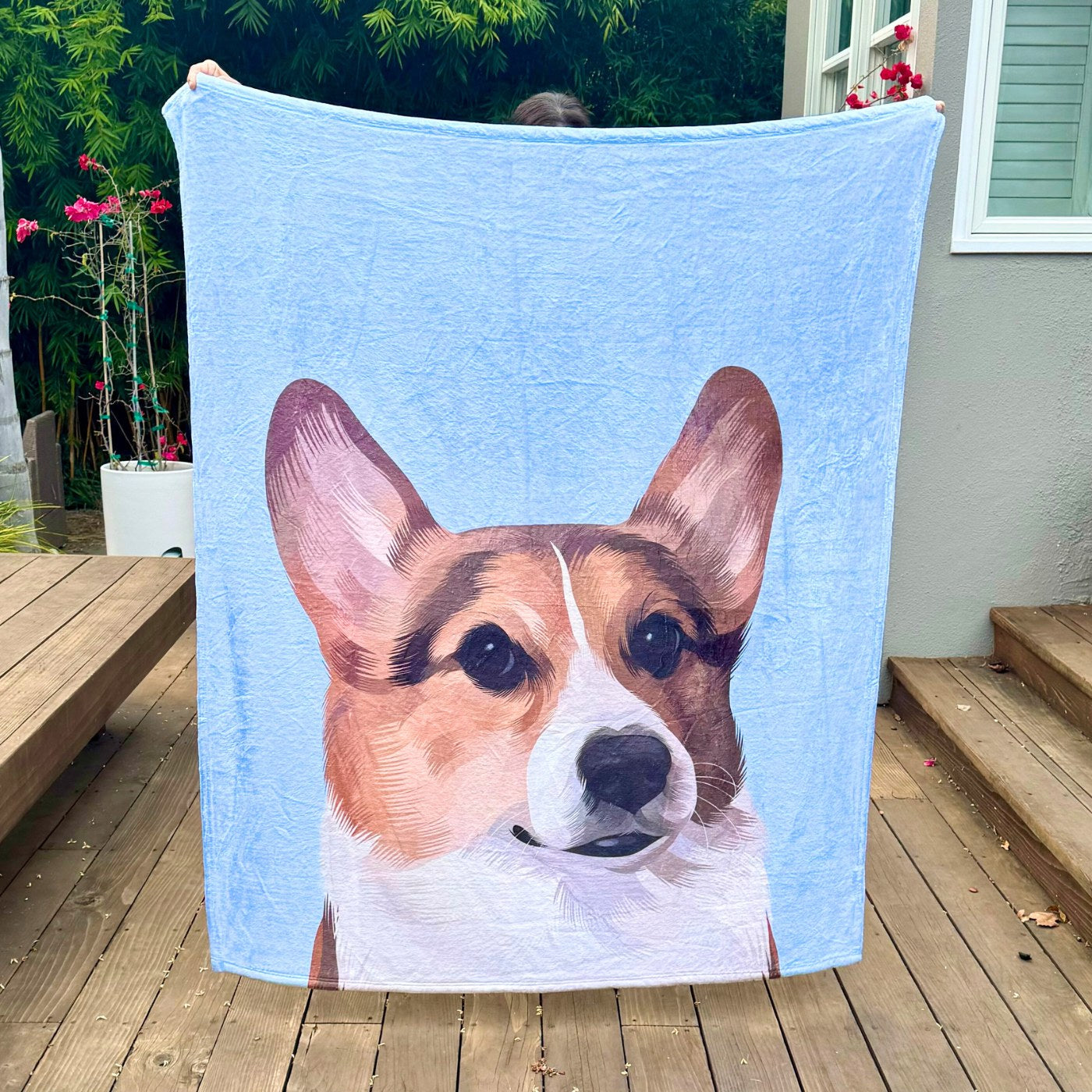 Custom Pet Portrait Blanket - NEW!