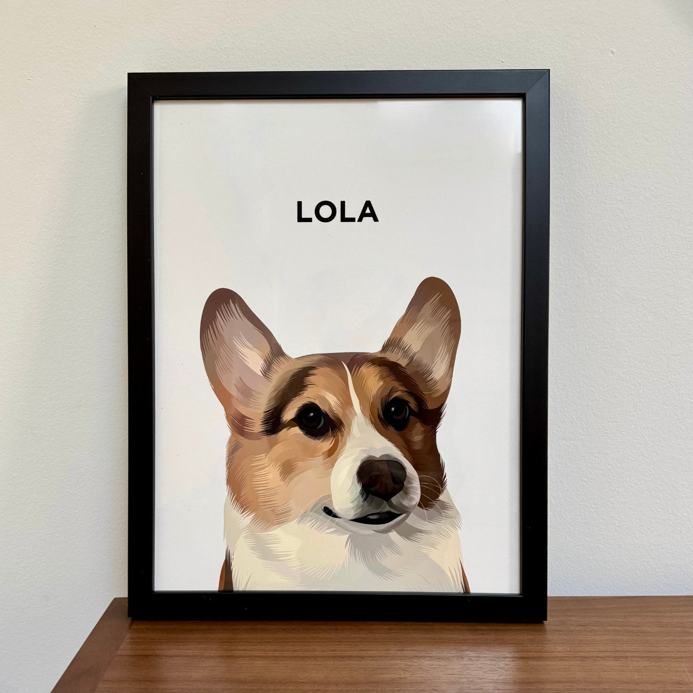 Custom Pet Portrait (Framed)