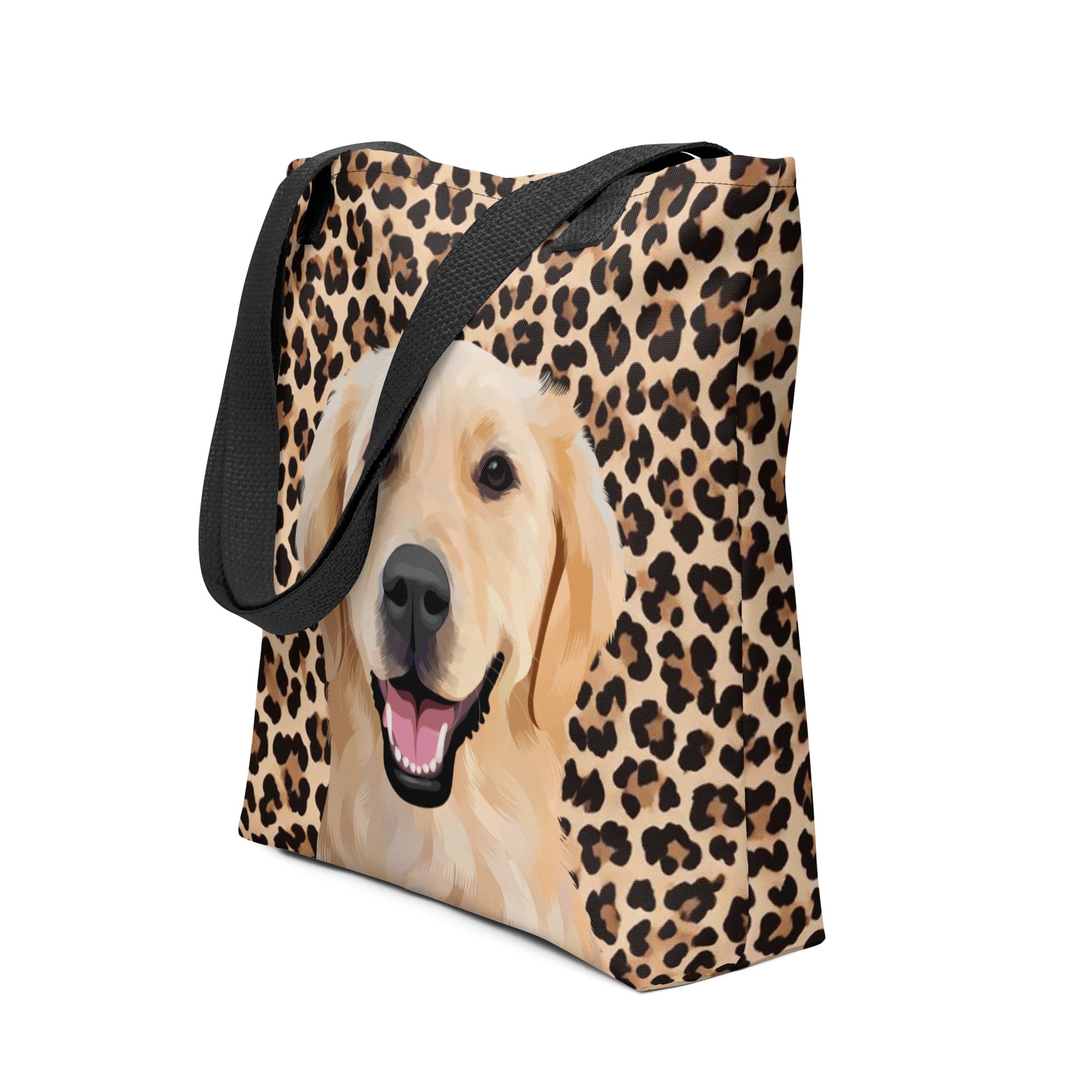 Pet Portrait Tote Bag - Leopard Print - NEW!