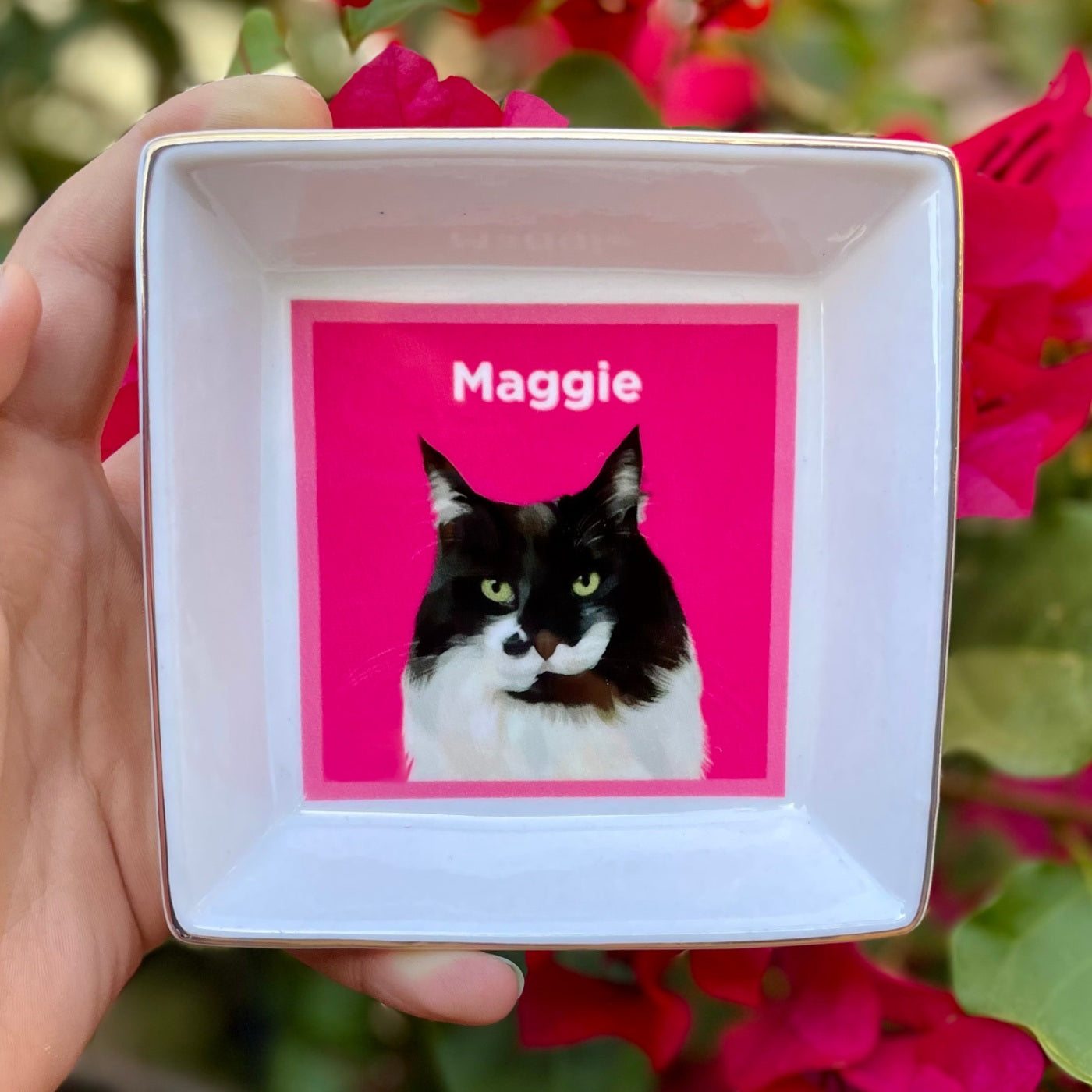 Custom Pet Portrait Trinket Tray - NEW!