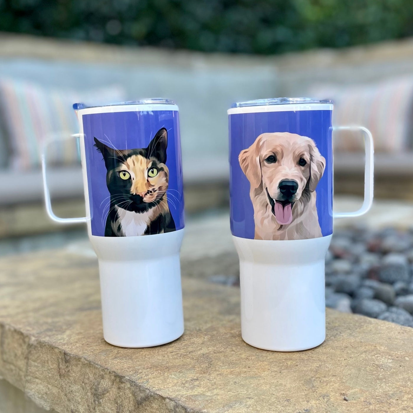 Custom Pet Portrait Travel Mug