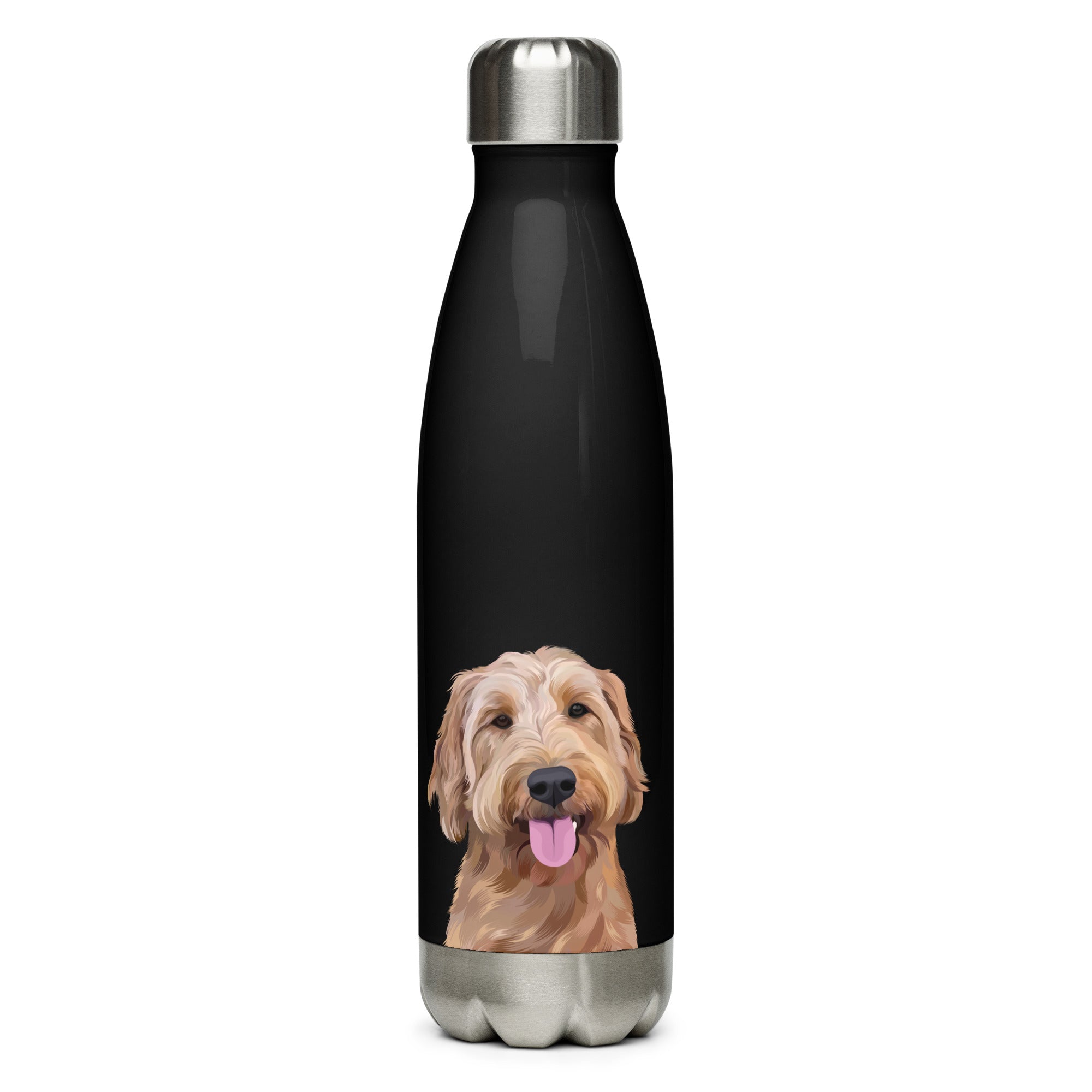 Custom Pet Portrait Water Bottle