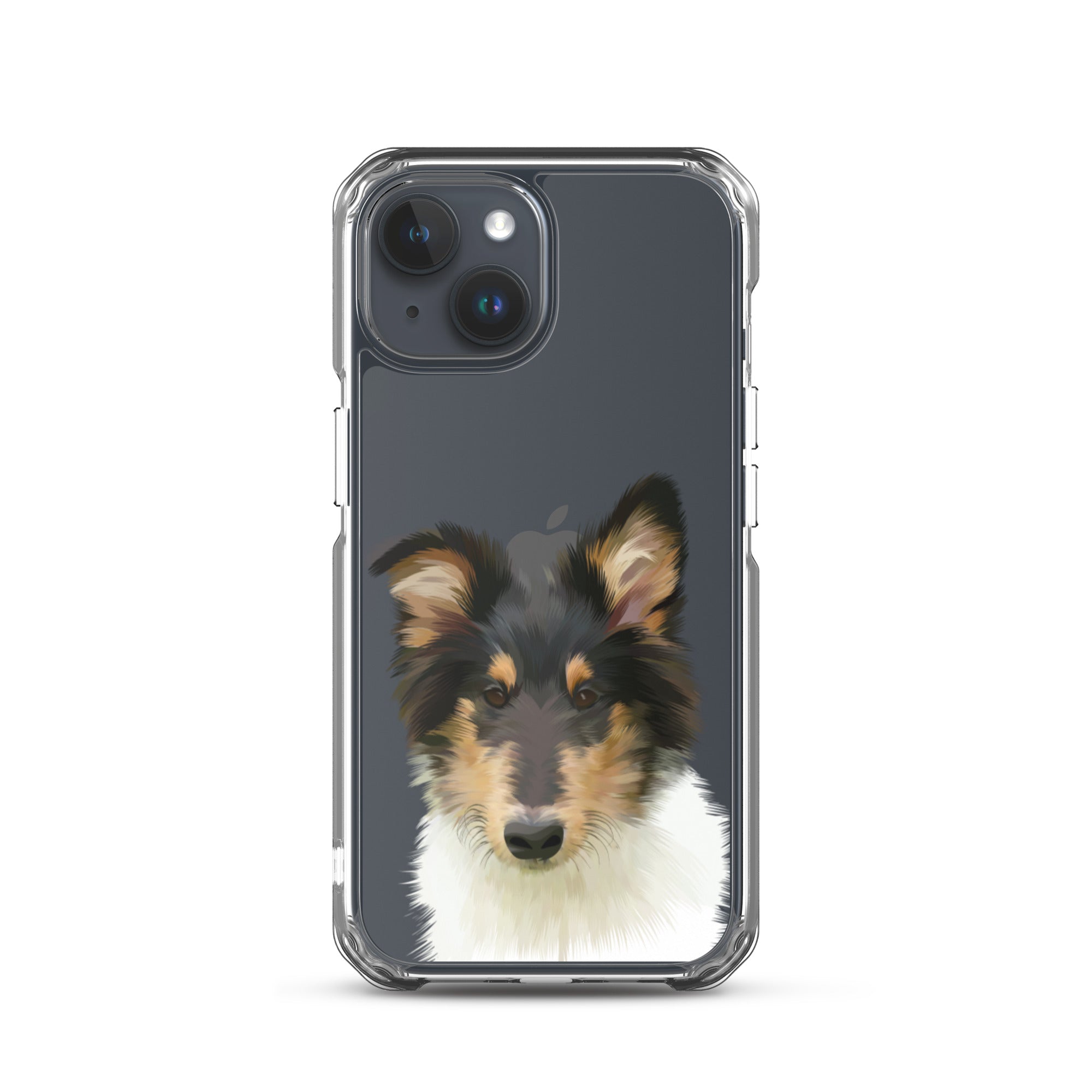 Custom Pet Portrait iPhone Case - Transparent