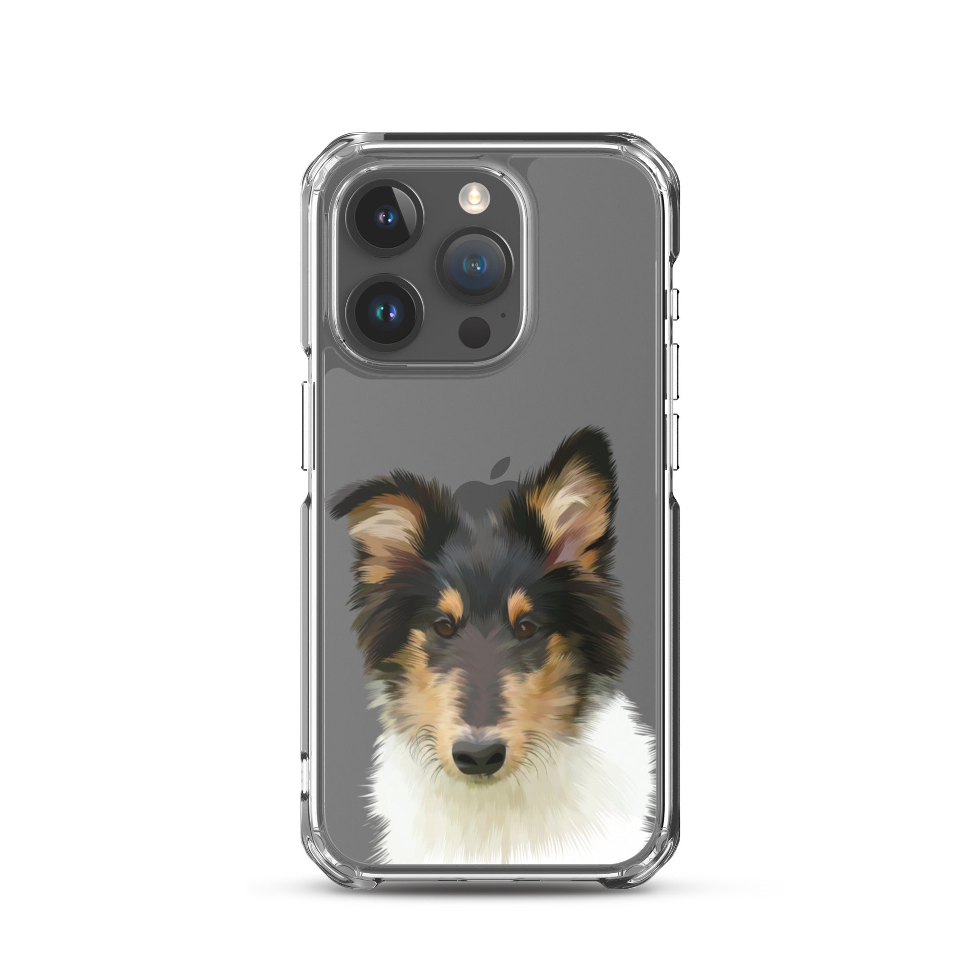 Custom Pet Portrait iPhone Case - Transparent