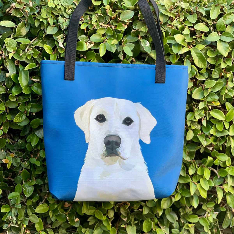 Pet Portrait Tote Bag - Solid Colors