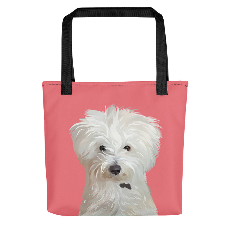 Pet Portrait Tote Bag - Solid Colors