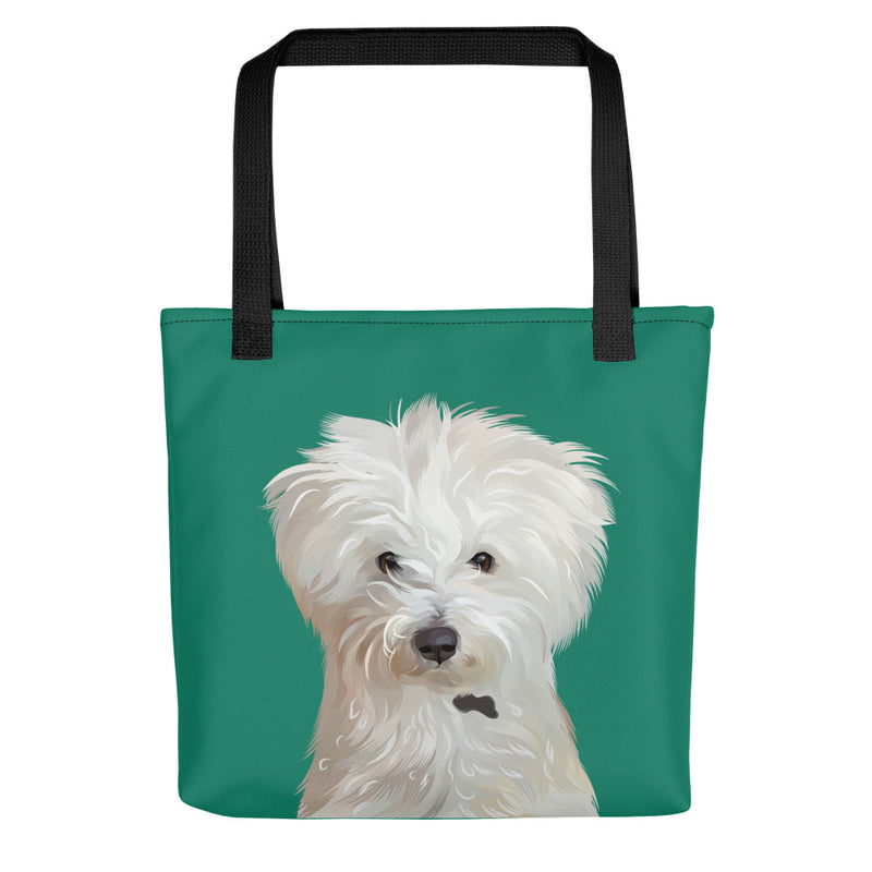 Pet Portrait Tote Bag - Solid Colors