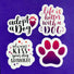 Adopt a Dog - Large, Set of 2, Dog Lover Die-Cut Sticker