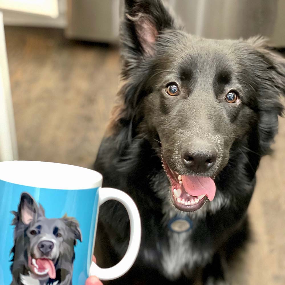 Custom Pet Portrait Mug - Two Sizes