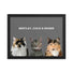 Custom Pet Portrait - Three Pets (Framed)