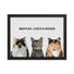 Custom Pet Portrait - Three Pets (Framed)