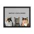 Custom Pet Portrait - Three Pets (Framed)