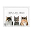 Custom Pet Portrait - Three Pets (Framed)