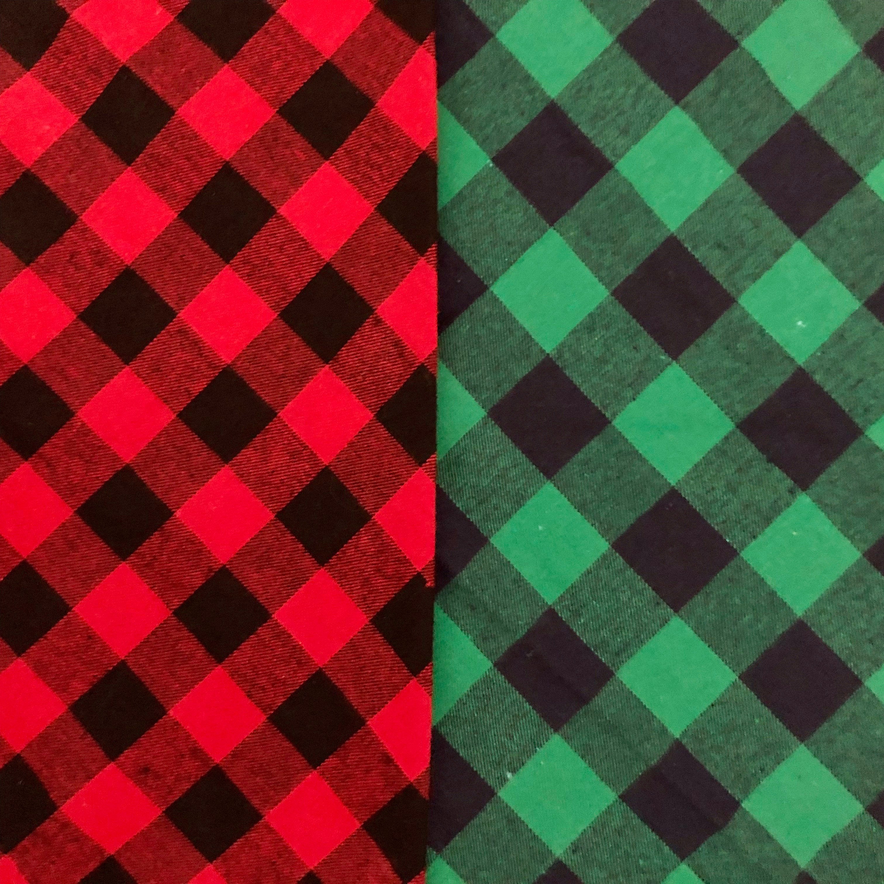 Dog Bandanas - Buffalo Checked Flannel