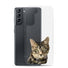 Custom Pet Portrait Samsung Phone Case - Transparent